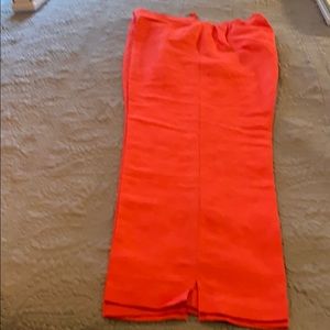 Orange silk pants NWOT